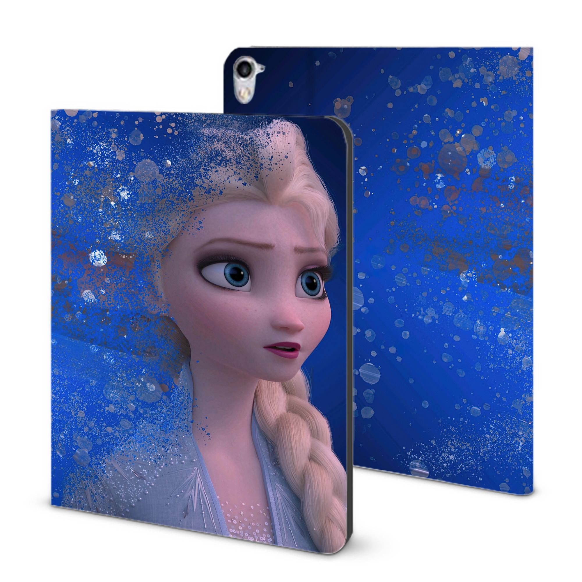 （画像用） アナと雪の女王 アンナ エルサ Frozen Anna Elsa IPad ケース ブック型 PUレザー TPU 耐衝撃 軽量 薄型 ペン収納なし 全面保護 IPad 各モデル対応